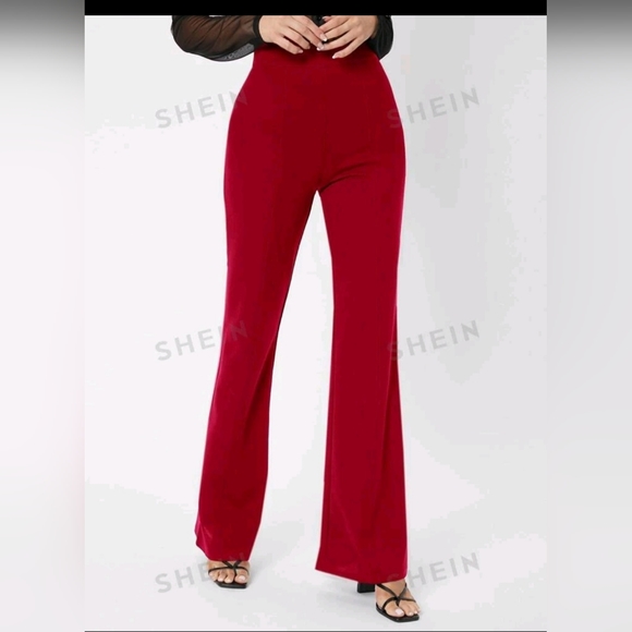 Red flare pants - Picture 1 of 9